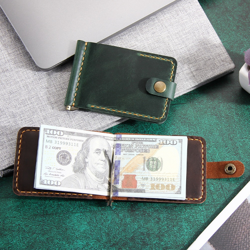 Crazy Horse Leather Money Clip - огляд і ціна Money Clip Slim