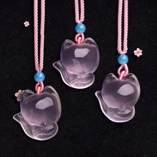 1PC Natural Pink Chalcedony ag - огляд і ціна Men Accessories Chain