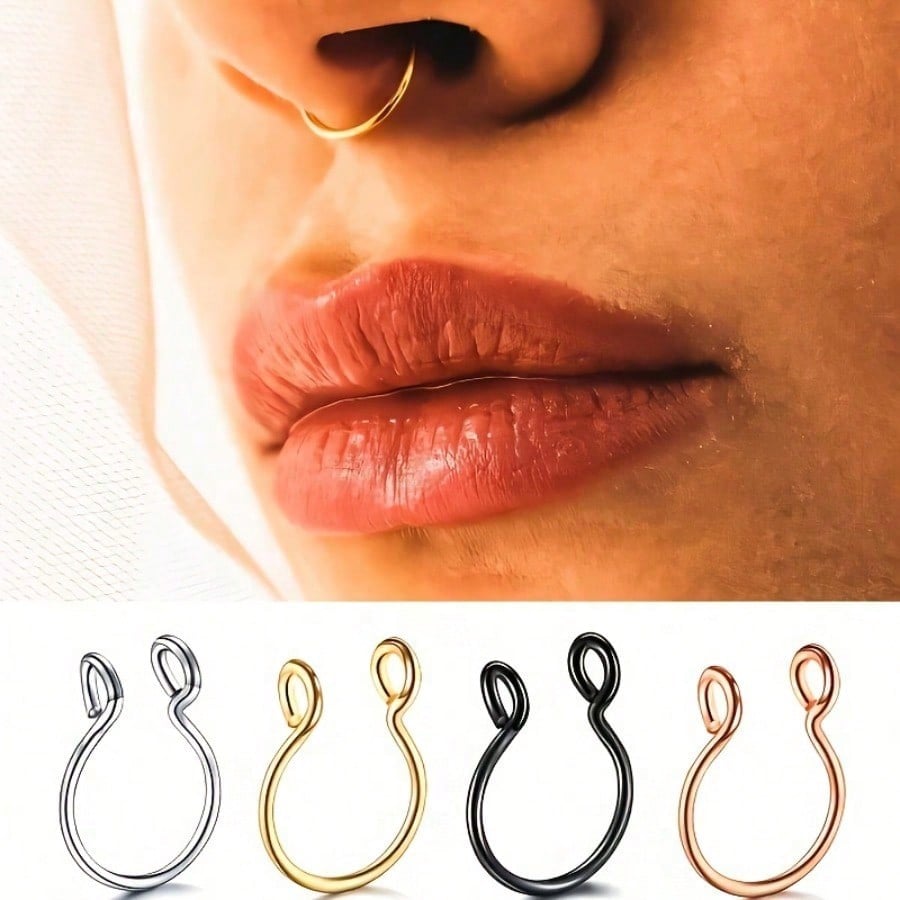 Multi-Color Nose Ring Hoop Non - огляд і ціна Men Accessories Ring