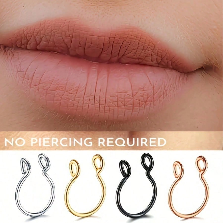 Multi-Color Nose Ring Hoop Non - огляд і ціна Men Accessories Ring