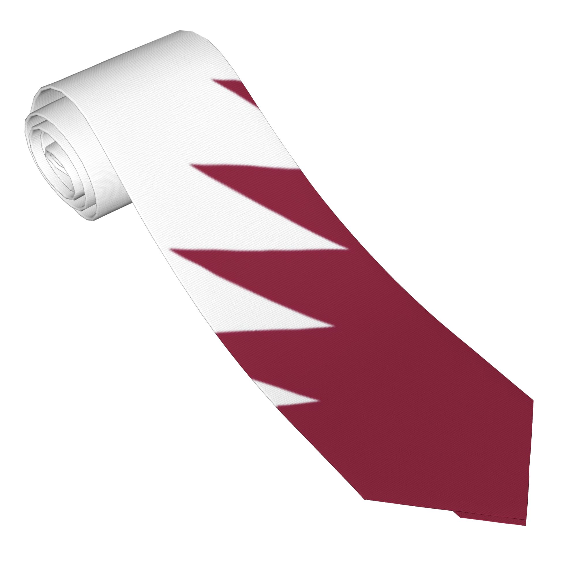 Mens Tie Qatar Flag Emblem Nec - огляд і ціна Men Accessories Qatar