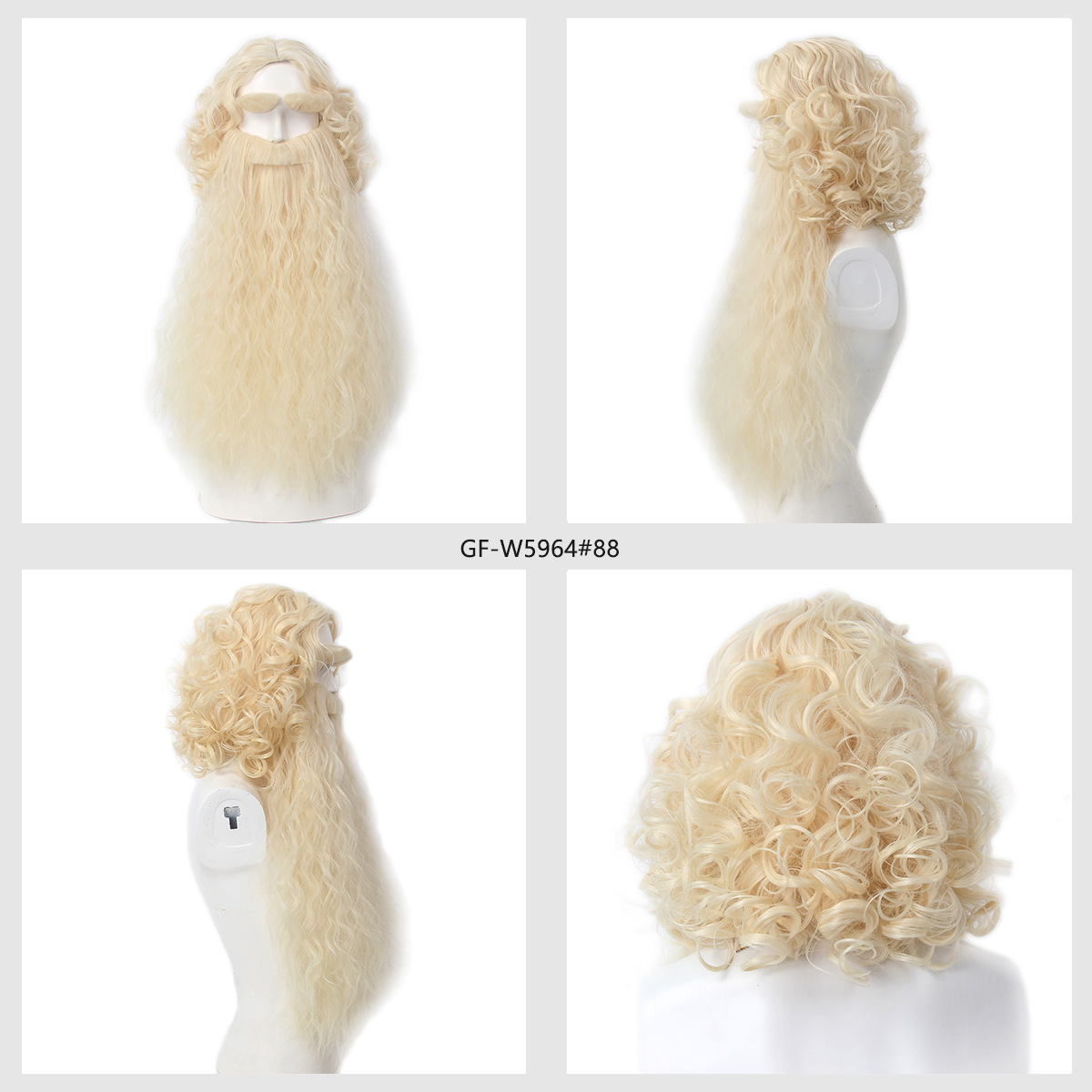 Christmas Santa Claus Hair Wig - огляд і ціна Mens Accessories Style
