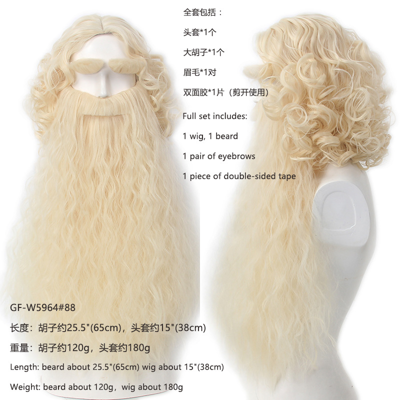 Christmas Santa Claus Hair Wig - огляд і ціна Mens Accessories Style