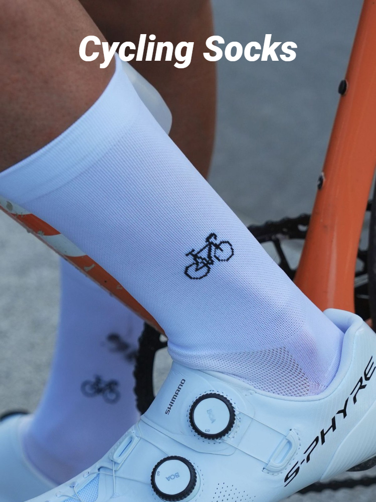 Bicycle Pattern Cycling Socks  - огляд і ціна Men Accessories To Wear