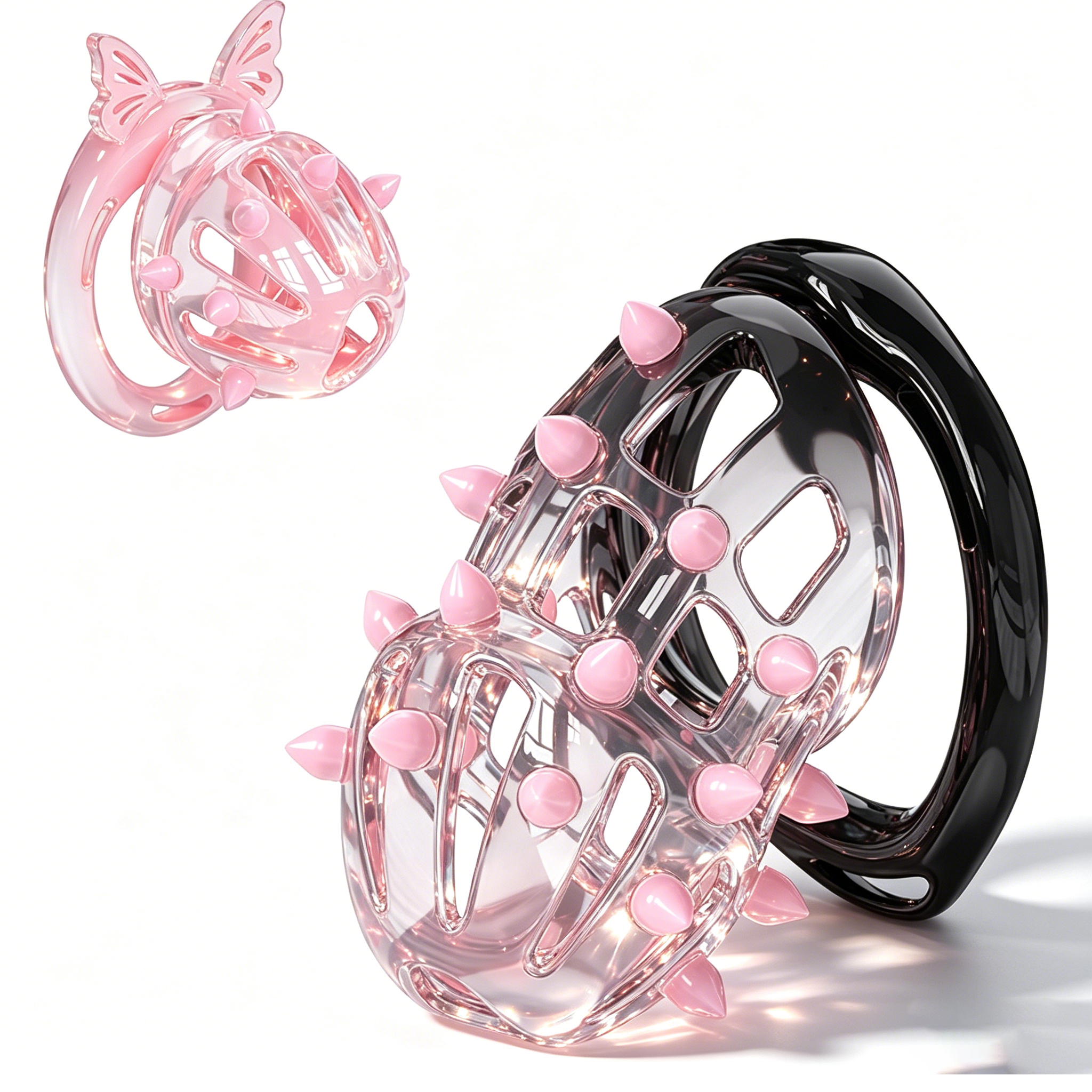 Chastity Cage with 4 Size Ring - огляд і ціна Men Accessories Ring