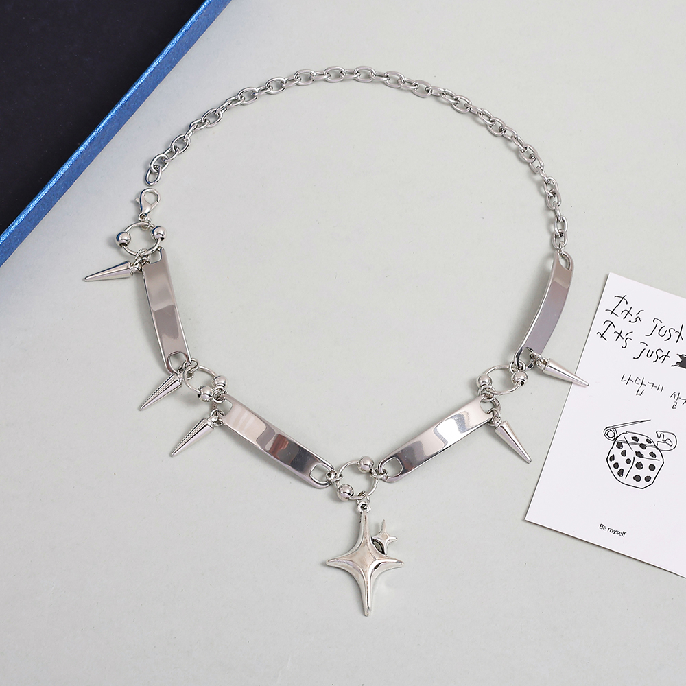 Punk Style Silver Spiked Star  - огляд і ціна Mens Accessories Style