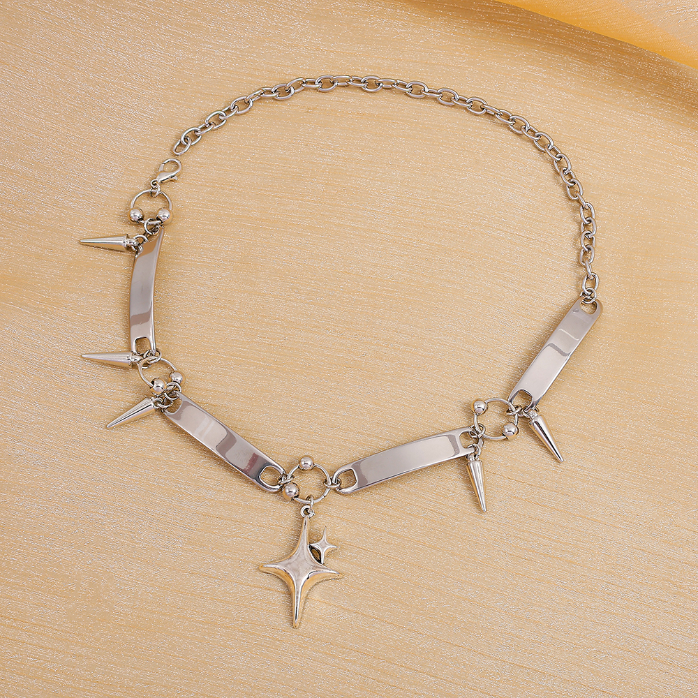Punk Style Silver Spiked Star  - огляд і ціна Mens Accessories Style