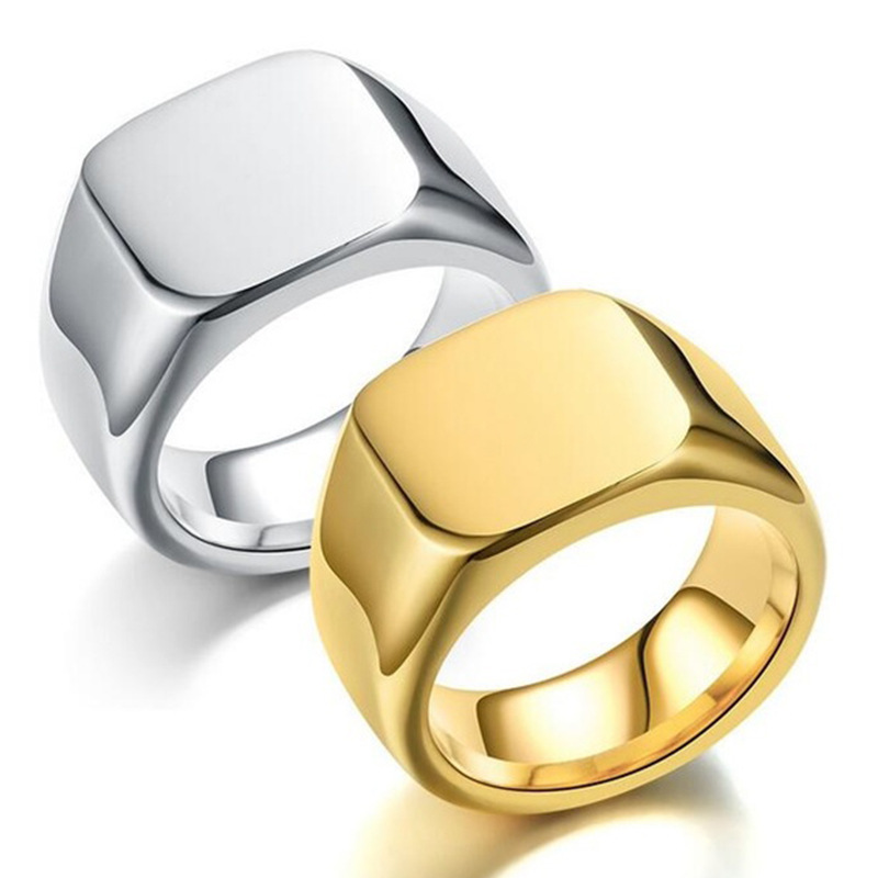 New 2025 Metal Glossy Rings fo - огляд і ціна Men'S Accessories Jewelry Sale