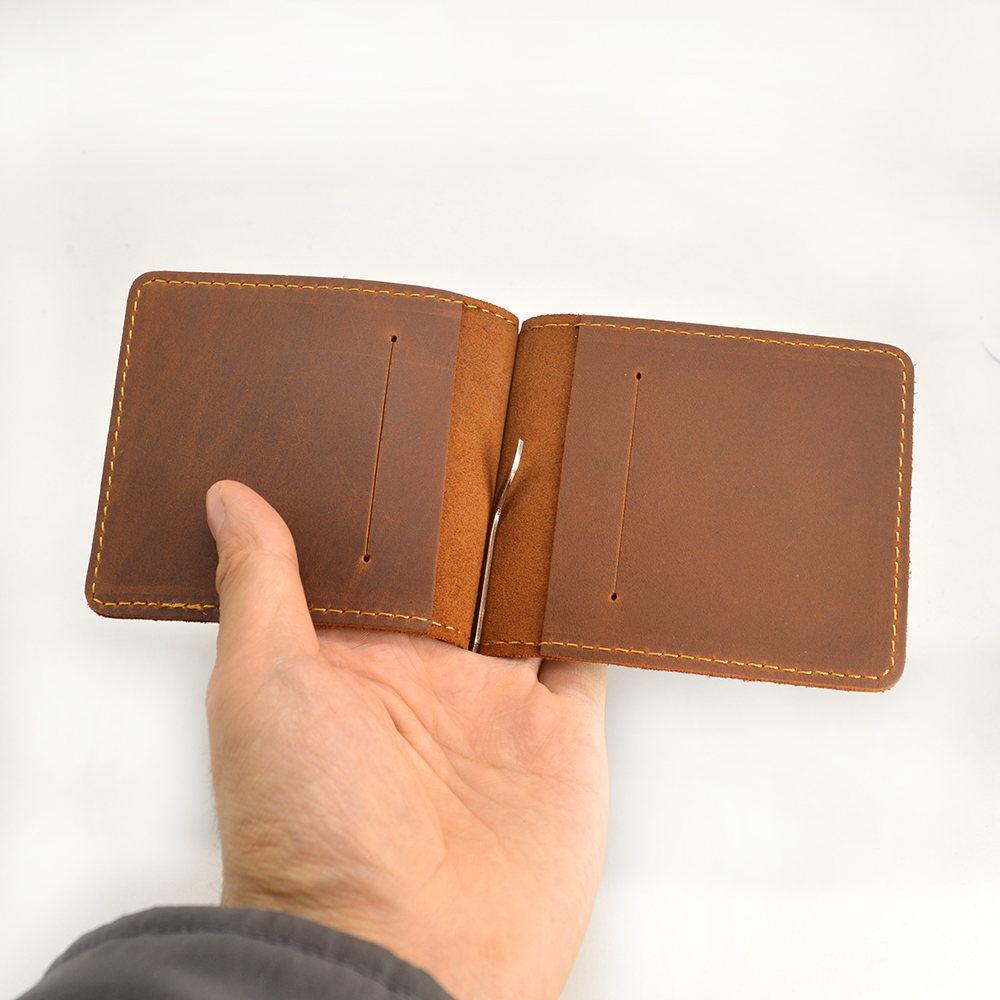 Handmade Genuine Leather Money - огляд і ціна Money Clip Slim
