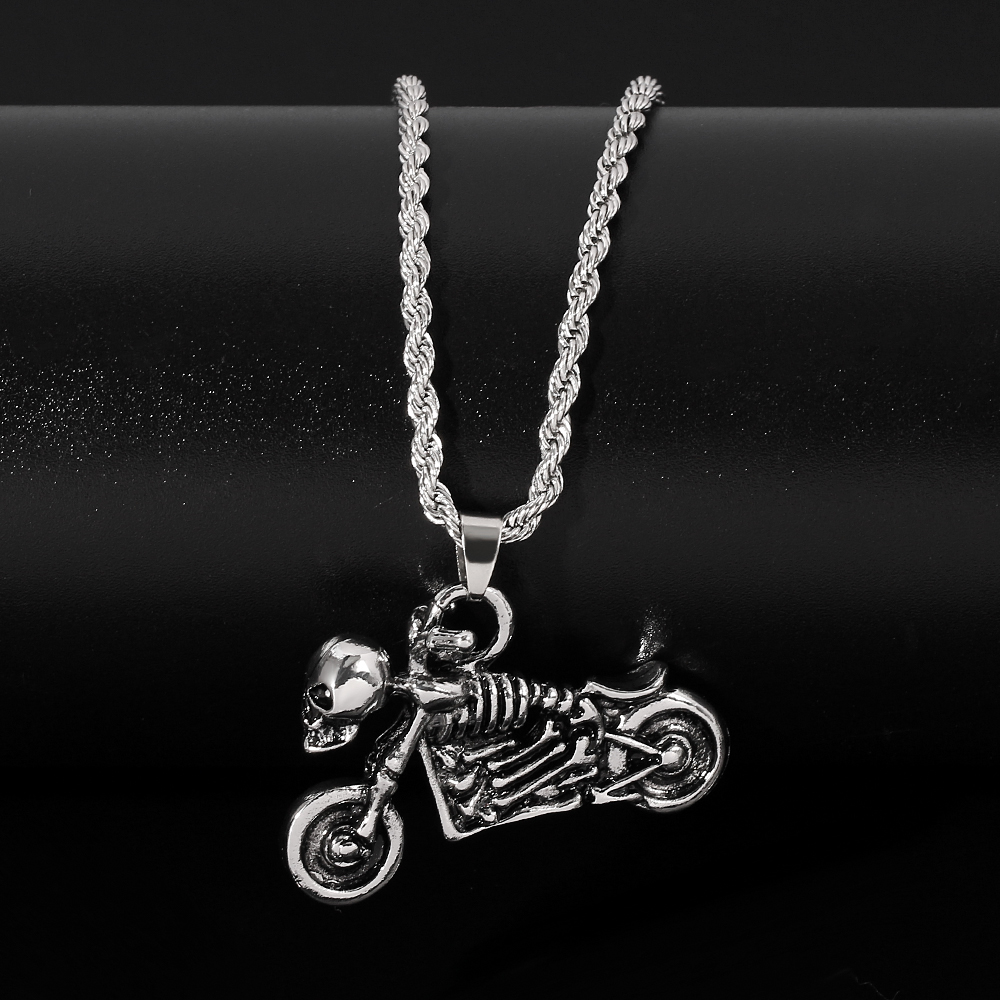 Retro Hip Hop Skeleton Motorcy - огляд і ціна Mens Accessories Style