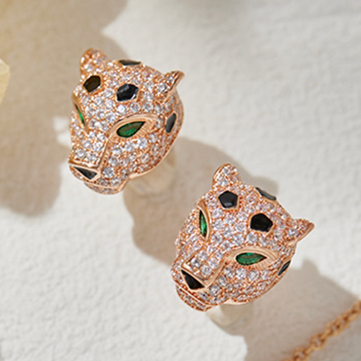 Couple's Black Panther Leopard - огляд і ціна Men Accessories Earrings