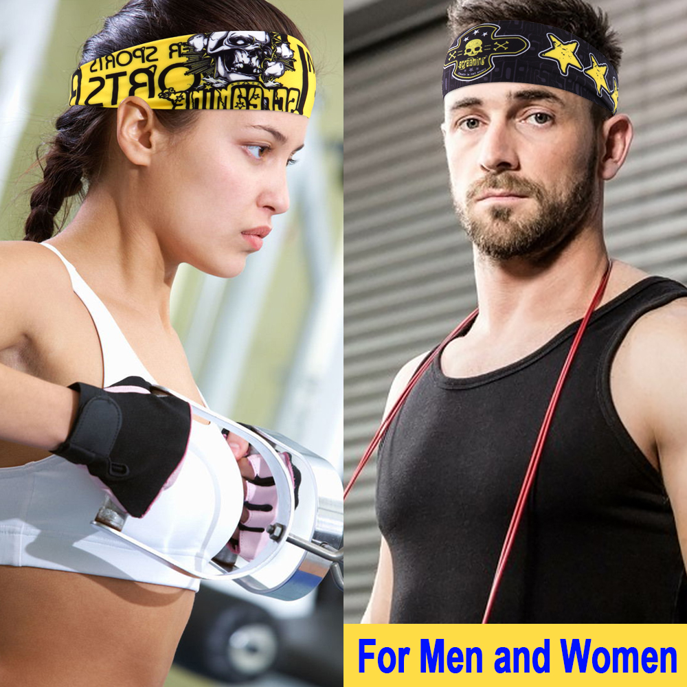 Men Women Sport Headband Skull - огляд і ціна Men'S Yoga Accessories