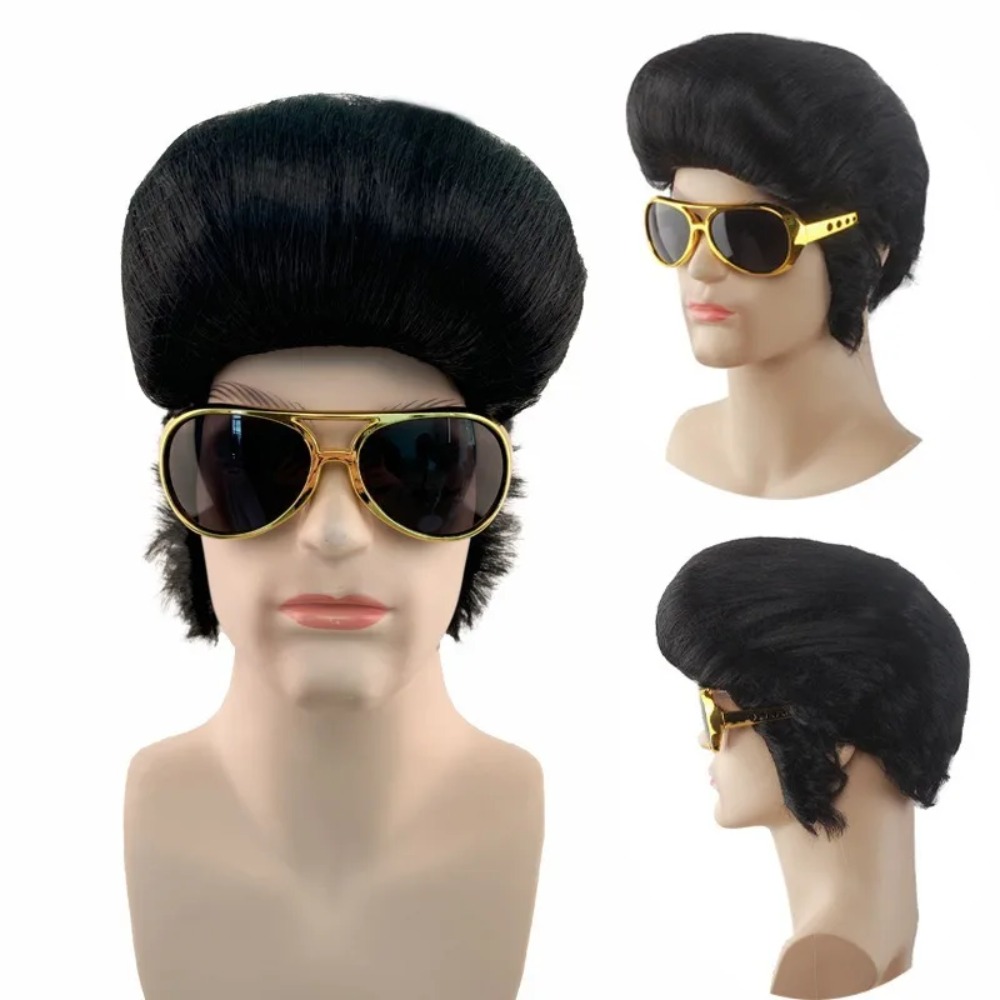 Retro Man Star Cosplay Wig Bla - огляд і ціна Men Accessories To Wear
