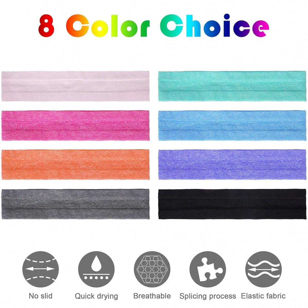Sweatbands Non Slip Headbands  - огляд і ціна Men'S Yoga Accessories