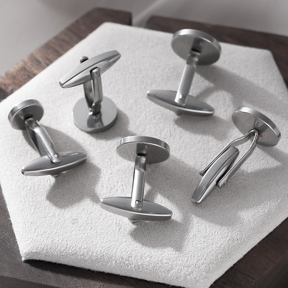 5Pcs Stainless Steel Cufflinks - огляд і ціна Men Accessories Ring
