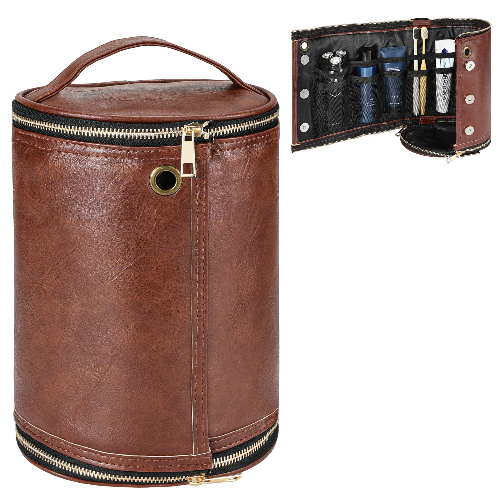 Leather Toiletry Bag for Men W - огляд і ціна Men'S Accessories Wardrobe