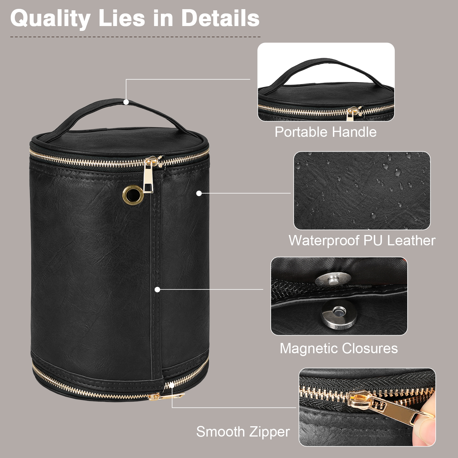 Leather Toiletry Bag for Men W - огляд і ціна Men'S Accessories Wardrobe