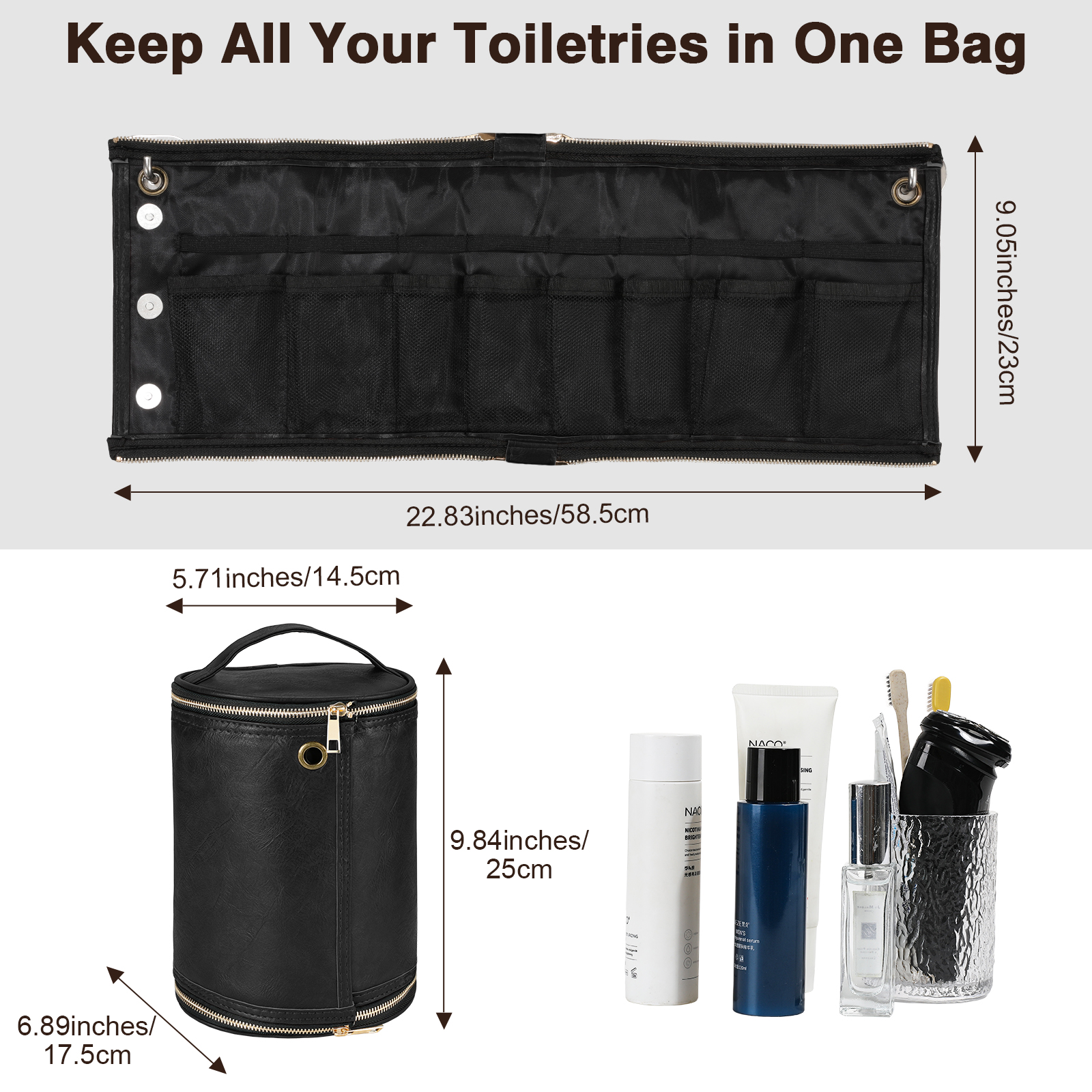 Leather Toiletry Bag for Men W - огляд і ціна Men'S Accessories Wardrobe