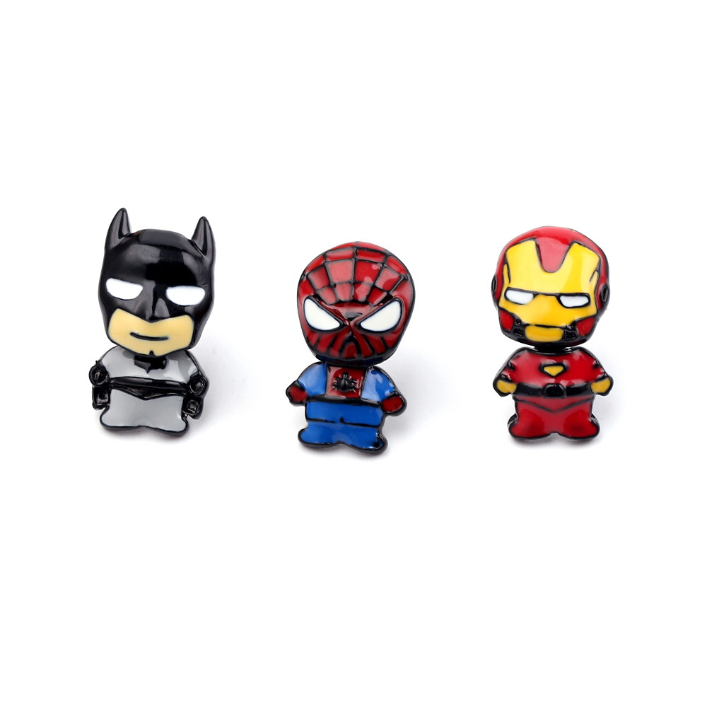 Superhero Spider Man Iron Man  - огляд і ціна Men Accessories Earrings