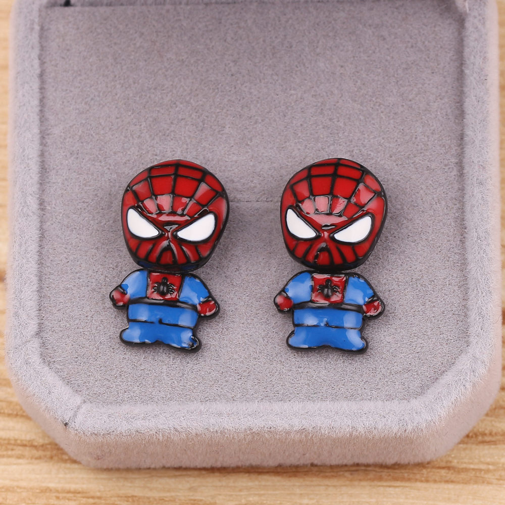 Superhero Spider Man Iron Man  - огляд і ціна Men Accessories Earrings