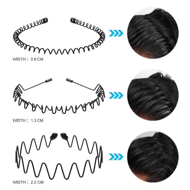 Unisex Black Elastic Non Slip  - огляд і ціна Men Accessories Earrings