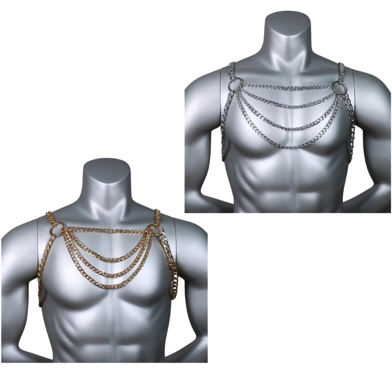 Men's Sexy Metal Body Chest Ch - огляд і ціна Men Accessories Chain