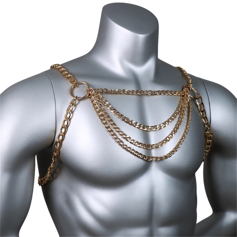 Men's Sexy Metal Body Chest Ch - огляд і ціна Men Accessories Chain