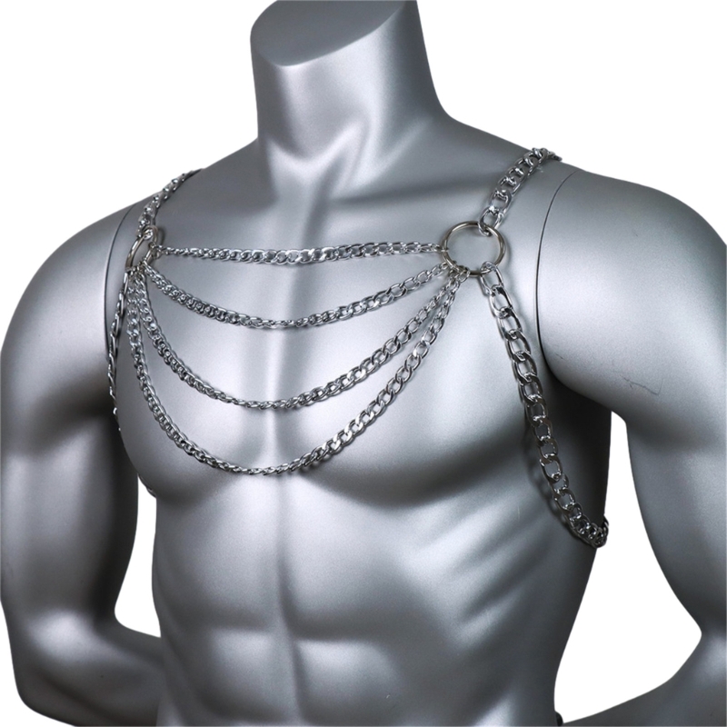 Men's Sexy Metal Body Chest Ch - огляд і ціна Men Accessories Chain
