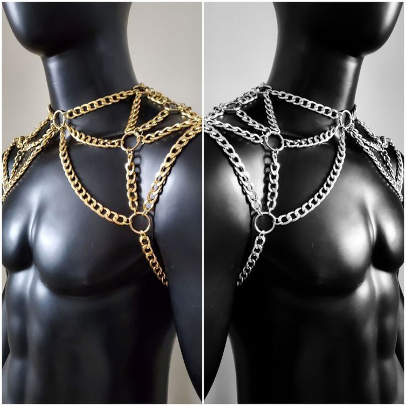 Punk Men Shoulder Body Chain B - огляд і ціна Men Accessories Chain