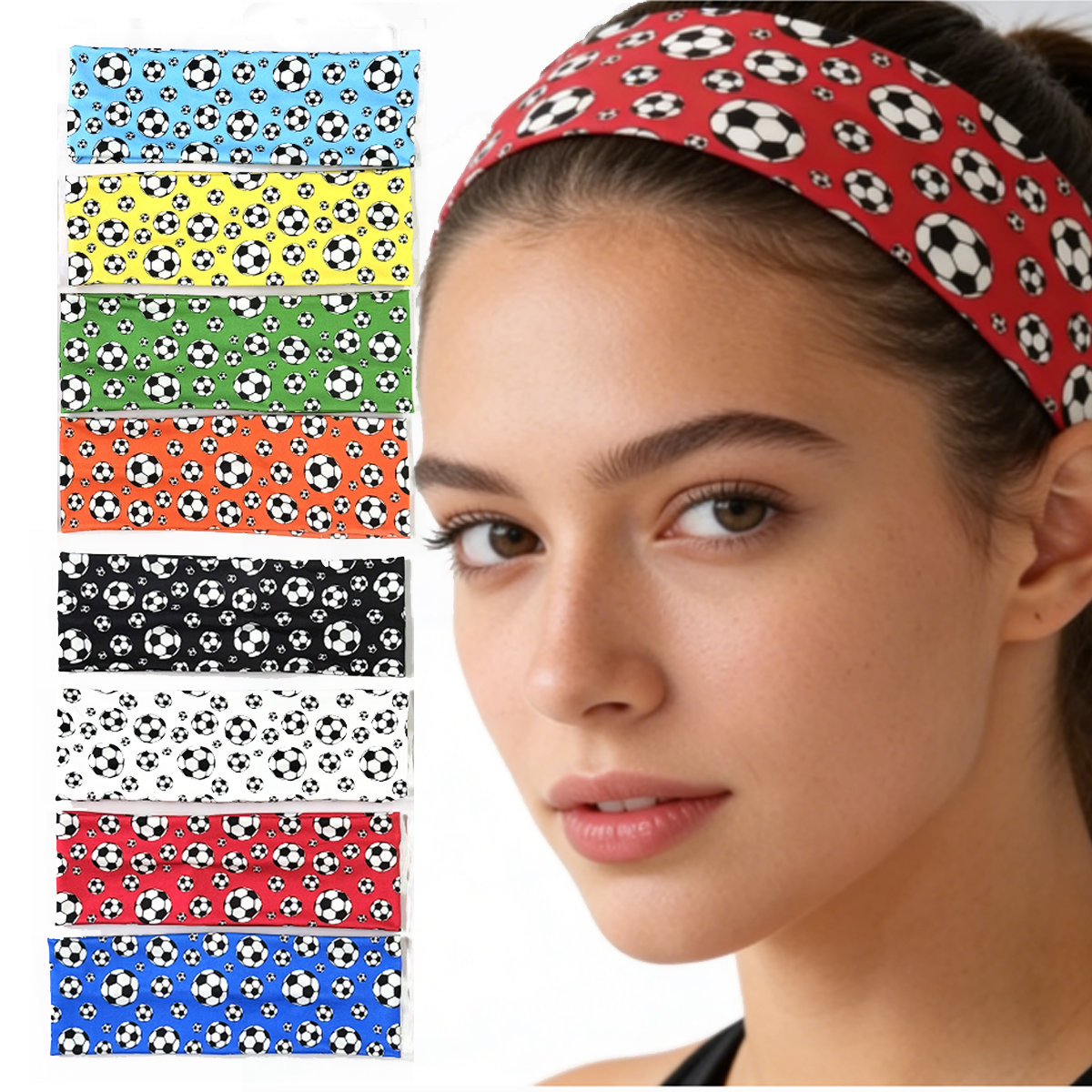 Soccer Print Sports Headband,  - огляд і ціна Men'S Yoga Accessories