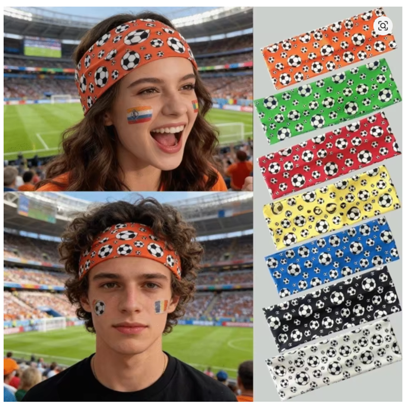 Soccer Print Sports Headband,  - огляд і ціна Men'S Yoga Accessories