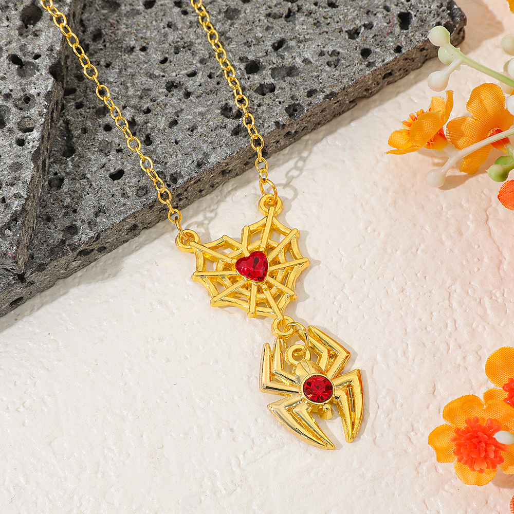 Spiderman Retro Web Heart Neck - огляд і ціна Men'S Accessories And Jewelry