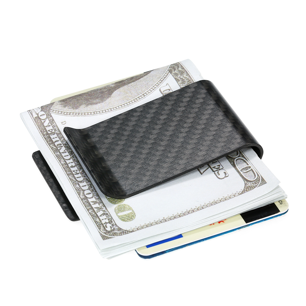 Black Carbon Fiber Wallet Mone - огляд і ціна Money Clip Slim