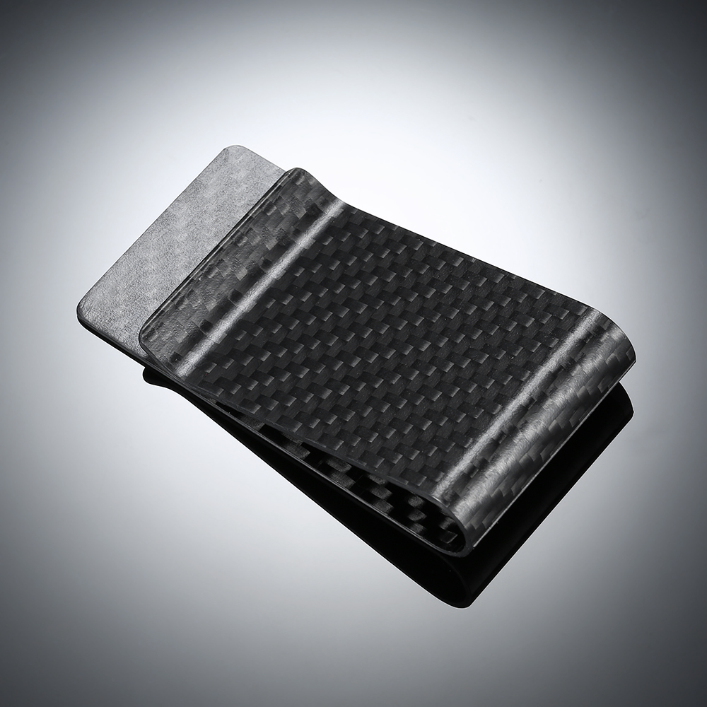 Black Carbon Fiber Wallet Mone - огляд і ціна Money Clip Slim