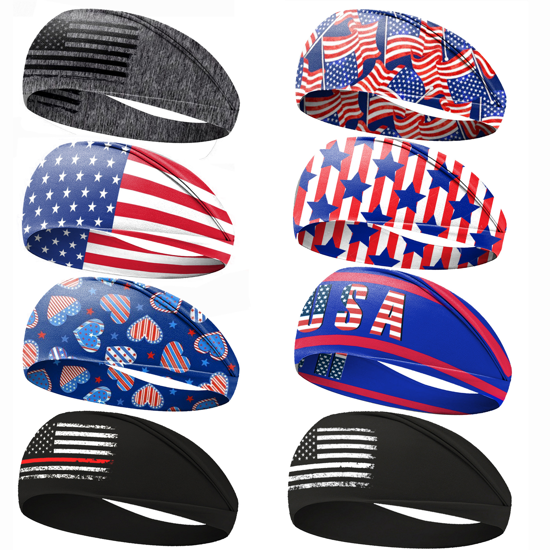 USA Flag Independence Day Hair - огляд і ціна Men'S Yoga Accessories