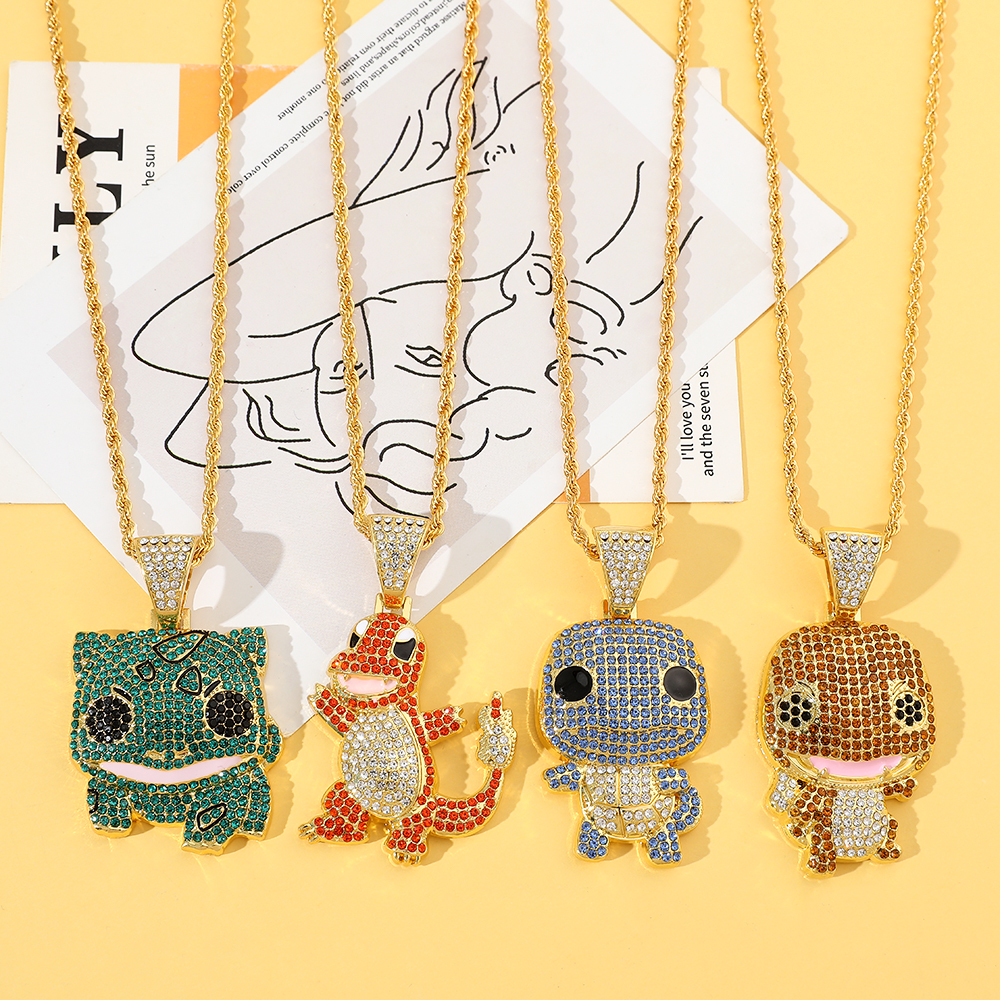 Diamond Studded Squirtle Neckl - огляд і ціна Men'S Accessories And Jewelry
