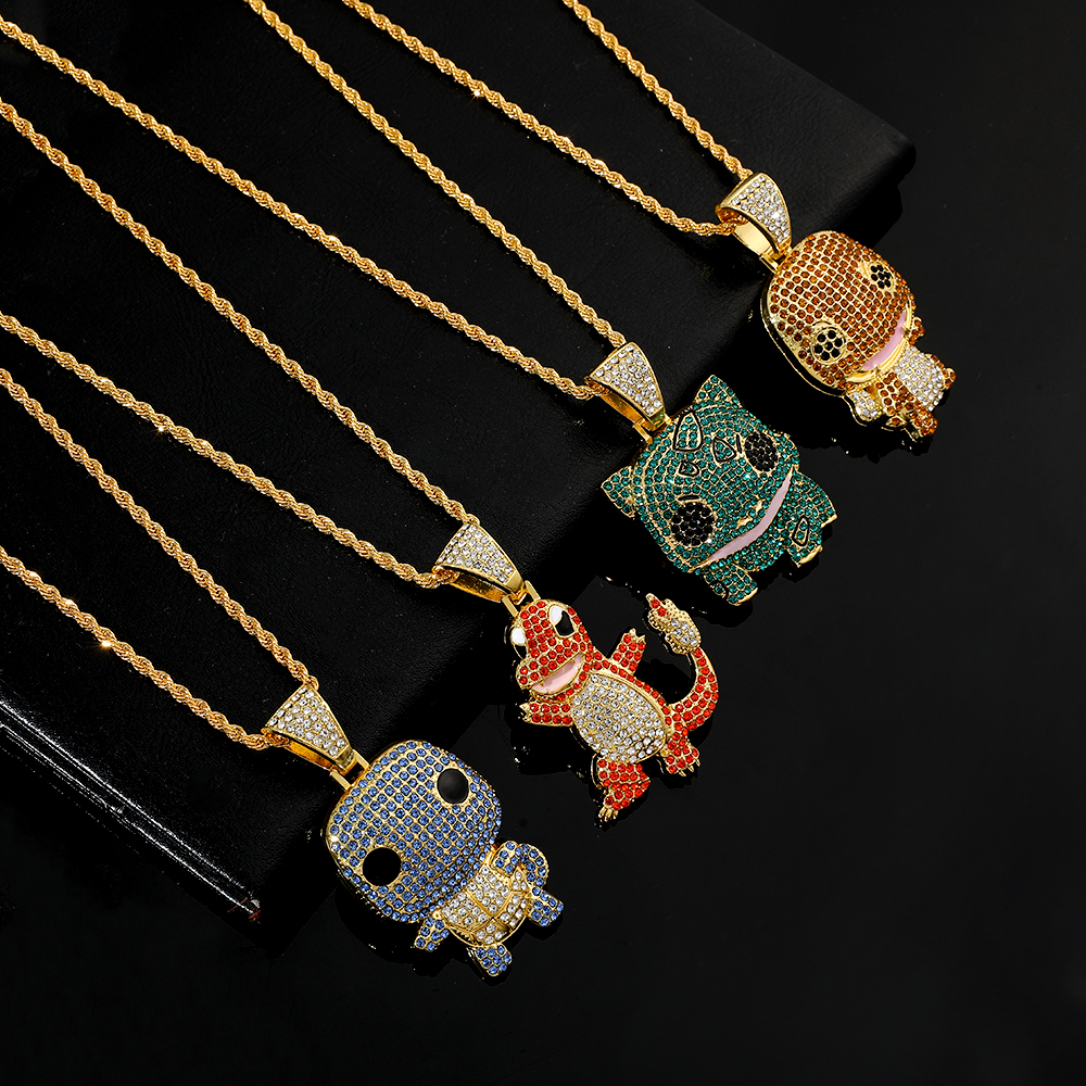 Diamond Studded Squirtle Neckl - огляд і ціна Men'S Accessories And Jewelry