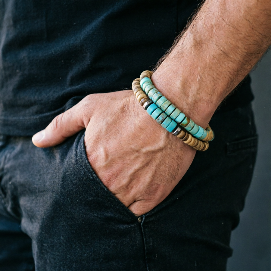2Pcs Natural Coconut Husk Bead - огляд і ціна Men'S Yoga Accessories