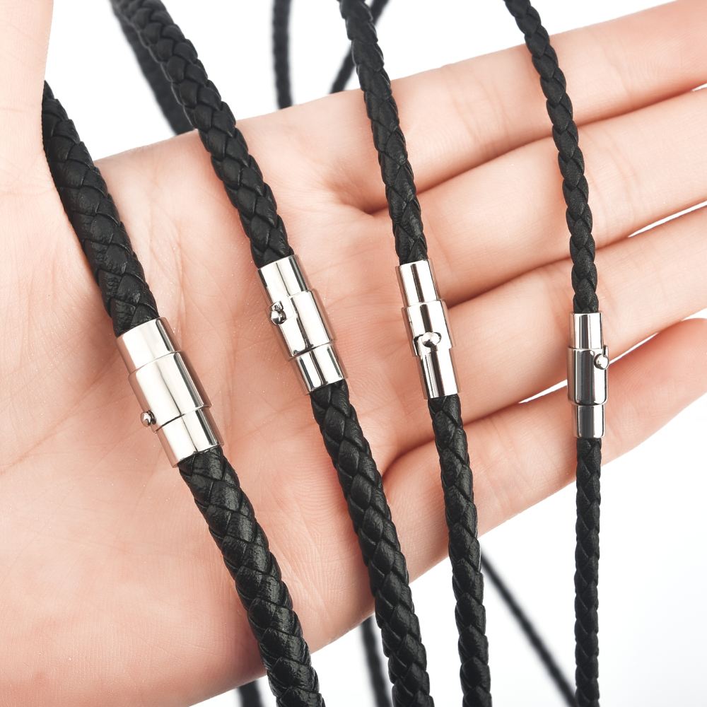 45/50/60cm Leather Necklace Wa - огляд і ціна Men Accessories Chain