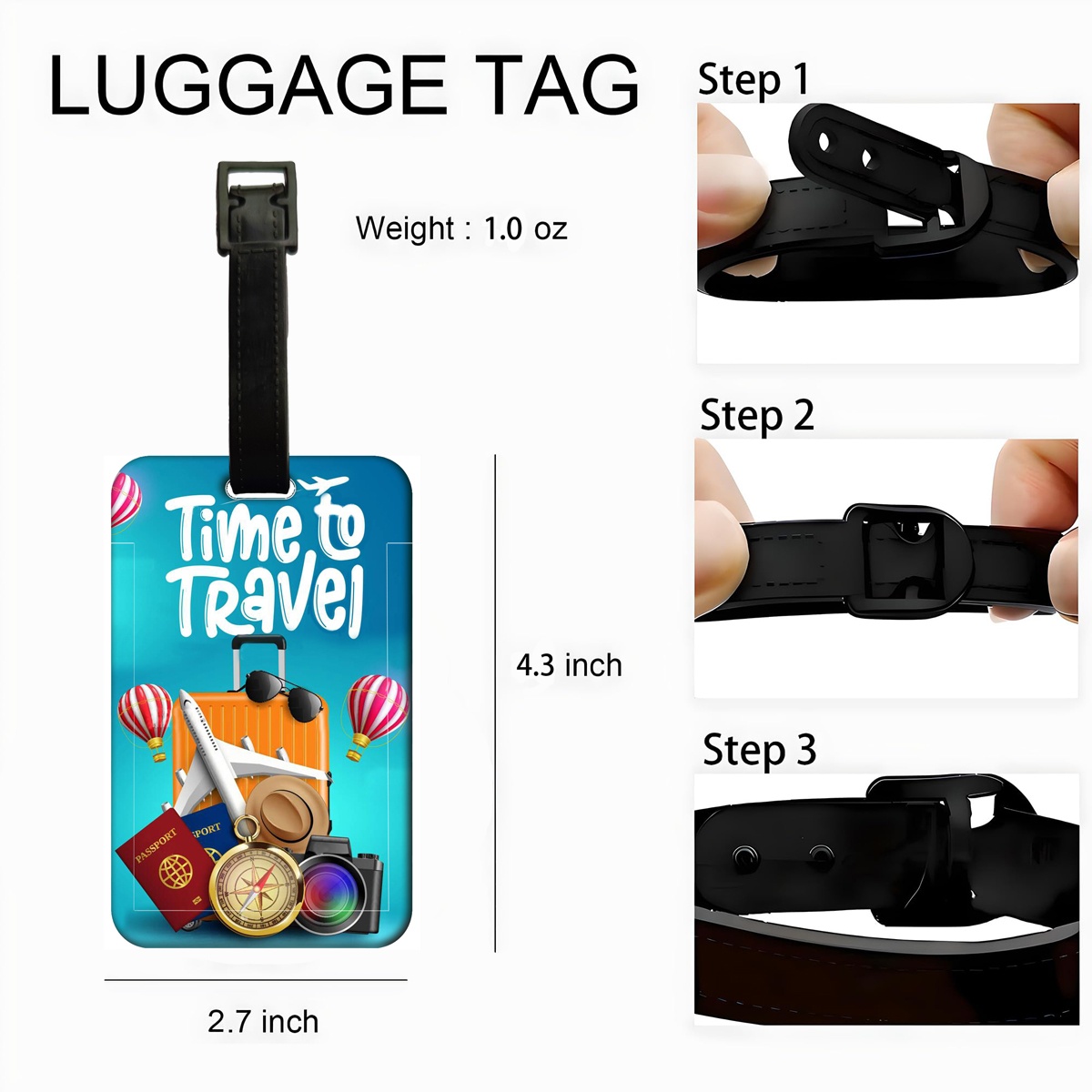 Travel style Luggage Tag Men W - огляд і ціна Men'S Accessories Holder