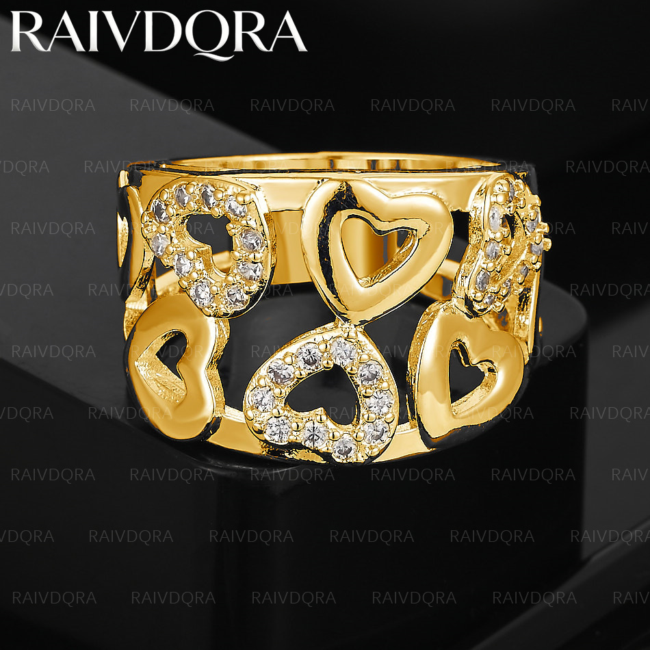 18K Gold Plated Hollow Hearts  - огляд і ціна Men'S Yellow Accessories